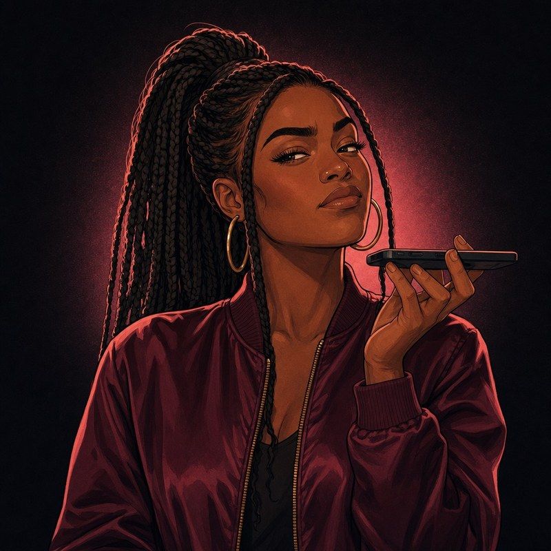 Tasha, illustrated portrait